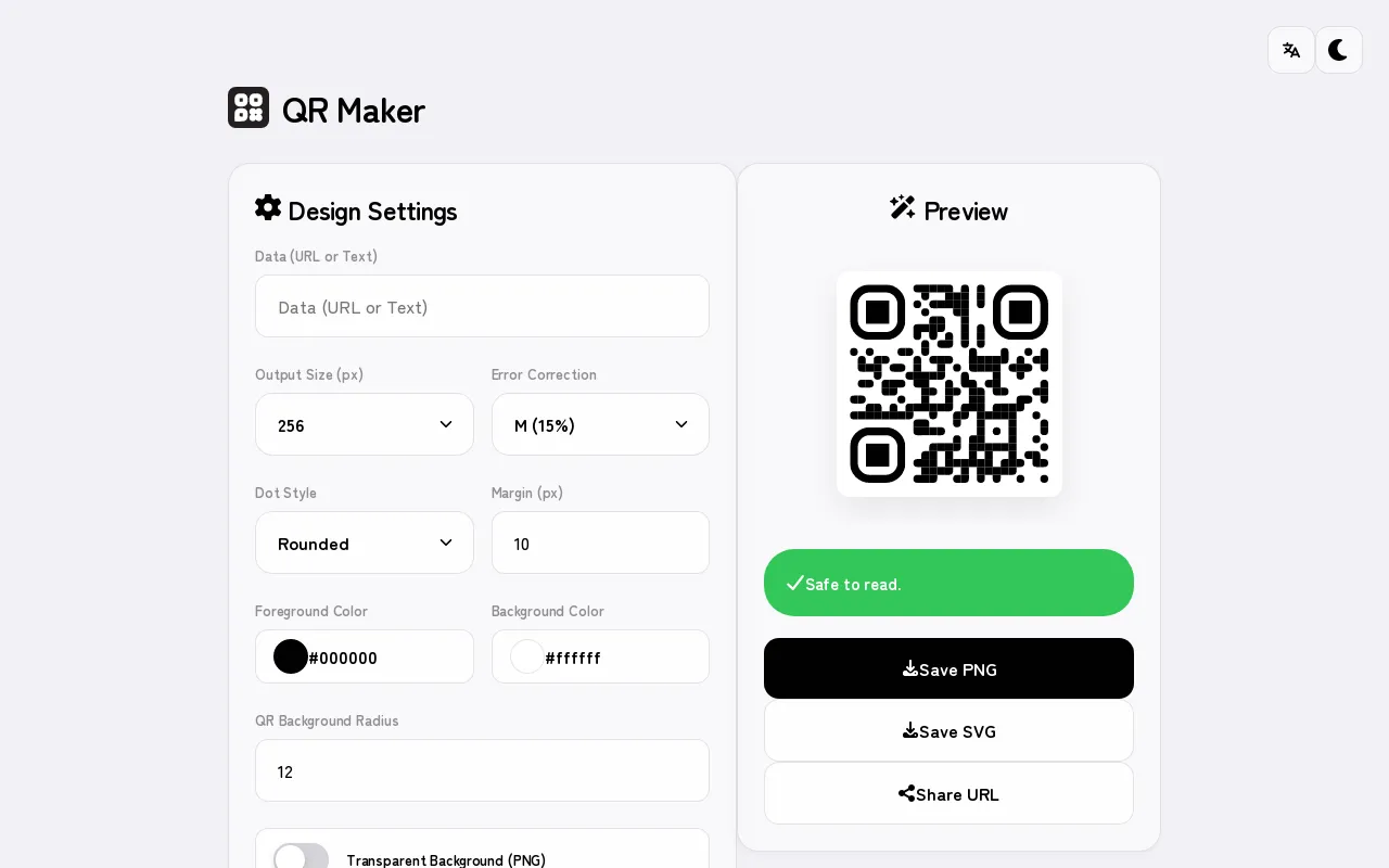QR Maker Screenshot